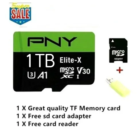 2022 NEW PNY high speed 1TB 512GB 256GB USB drive Micro SD Micro SDHC Micro SD SDHC card 10 UHS-1 TF memory card + card reader