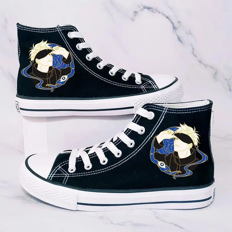 Кроссовки с высоким берцем из аниме драпировка