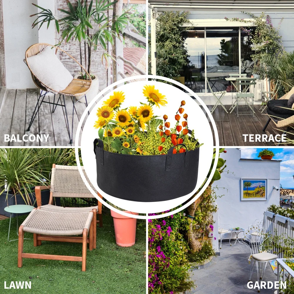 Большая сумка для выращивания саженцев комнатный уличный мешок овощей растений