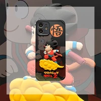 3d dragon ball anime phone case for iphone se 2020 6 6s 7 8 11 12 13 mini plus x xs xr pro max black painting waterproof