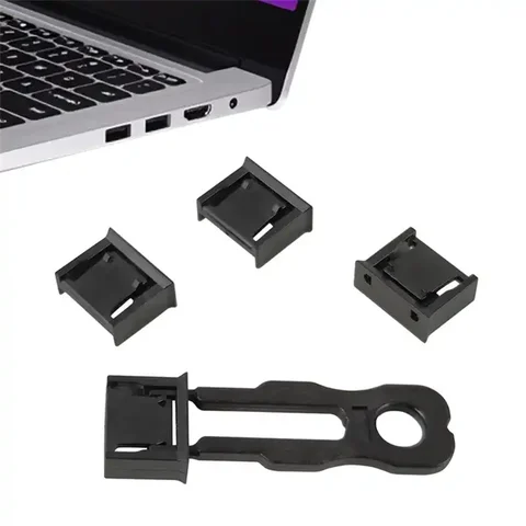 USB type a штепсельная вилка, USB-блокировщик портов, пластиковый защитный замок, порт ноутбука, USB-разъем, Пылезащитная Заглушка с ключом