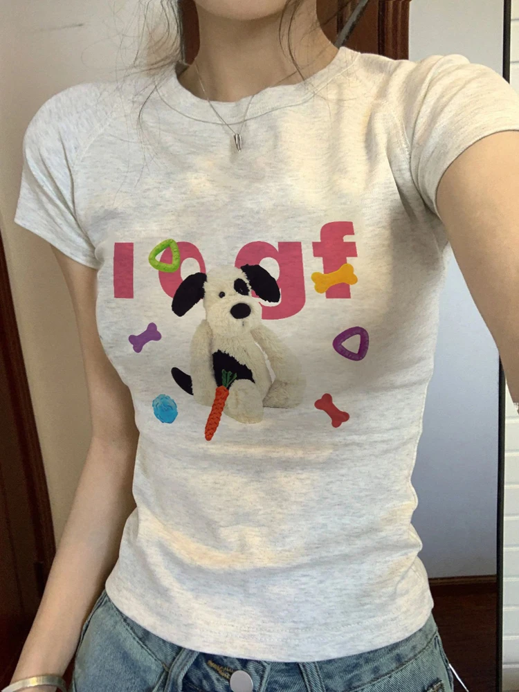 Женская футболка с коротким рукавом белая облегающая открытыми плечами