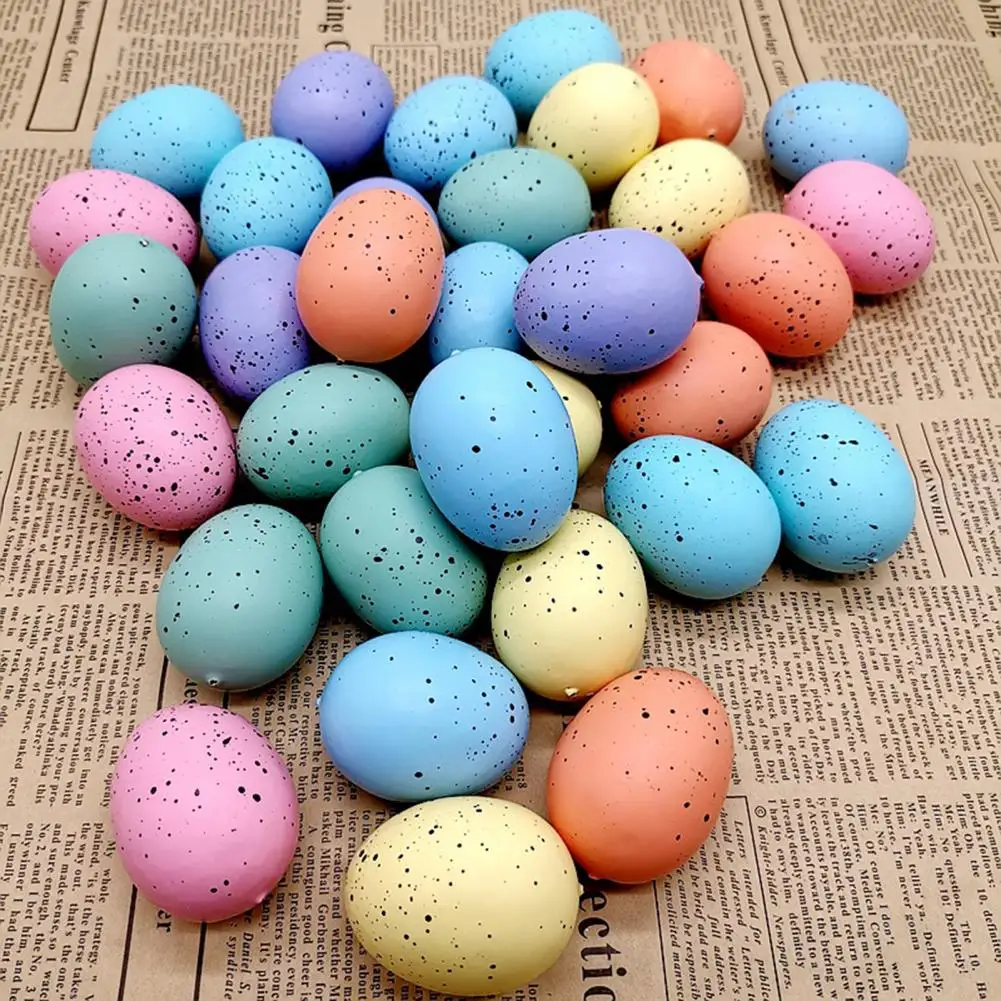 

10Pcs Durable Artificial Egg Lightweight Fake Egg Convenient Easter Fake Egg Accessories DIY