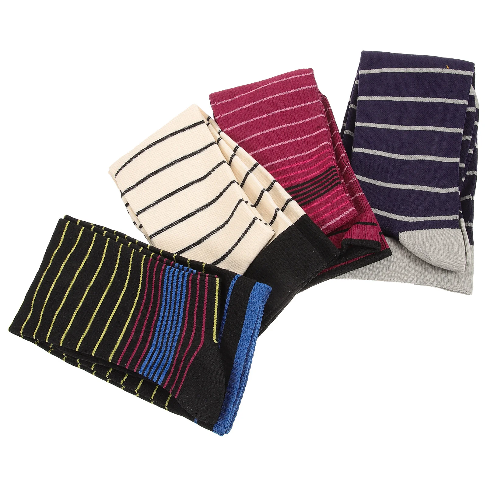 4 Pairs Decorate Comfortable Socks Decorative Compression Pressure Accessories Men Elastic Nylon Silk Unisex Women Breathable