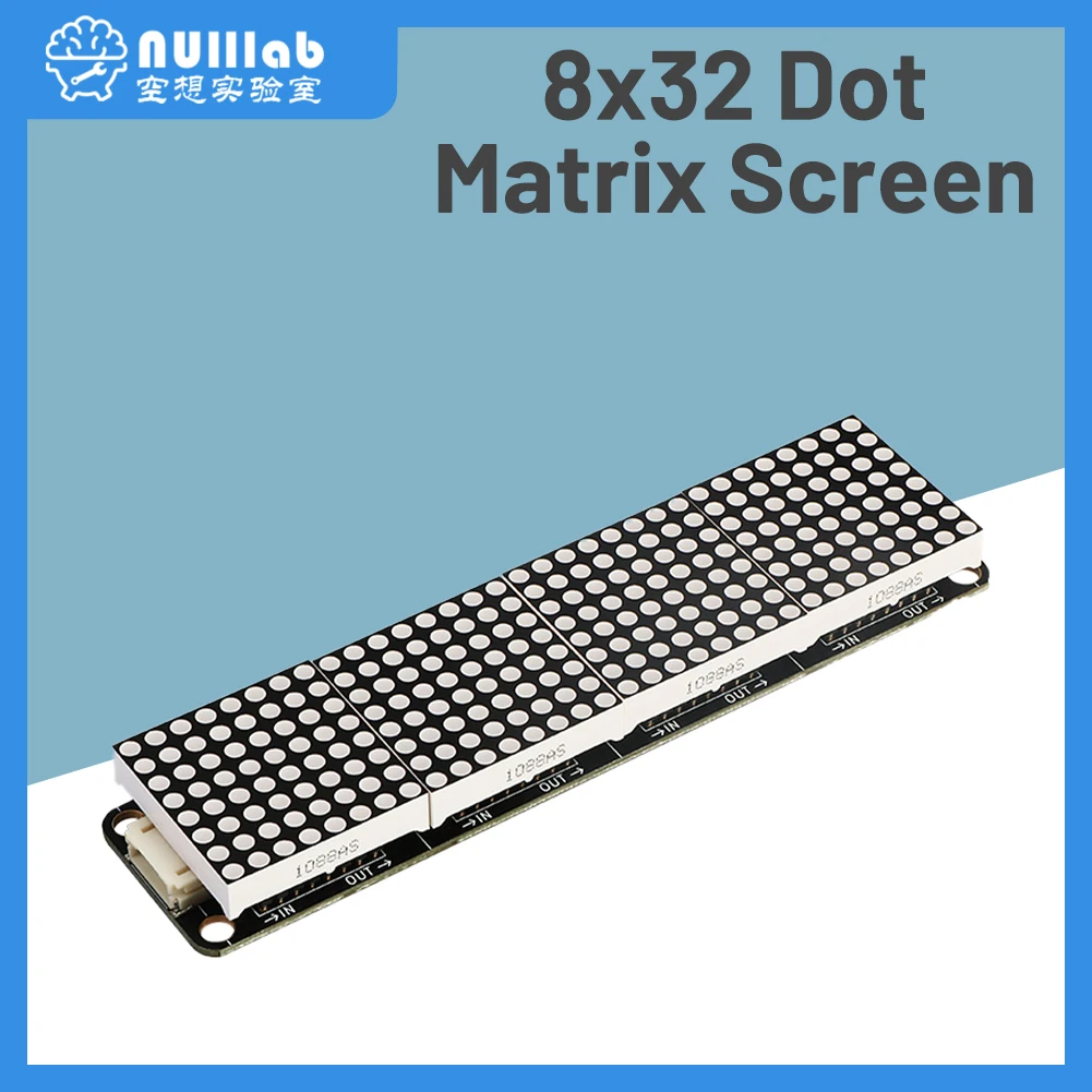 Фото Для Arduino круглый матричный экран 8x32 модуль Max7219 чип Ph2.0 интерфейс совместим с Lego №1