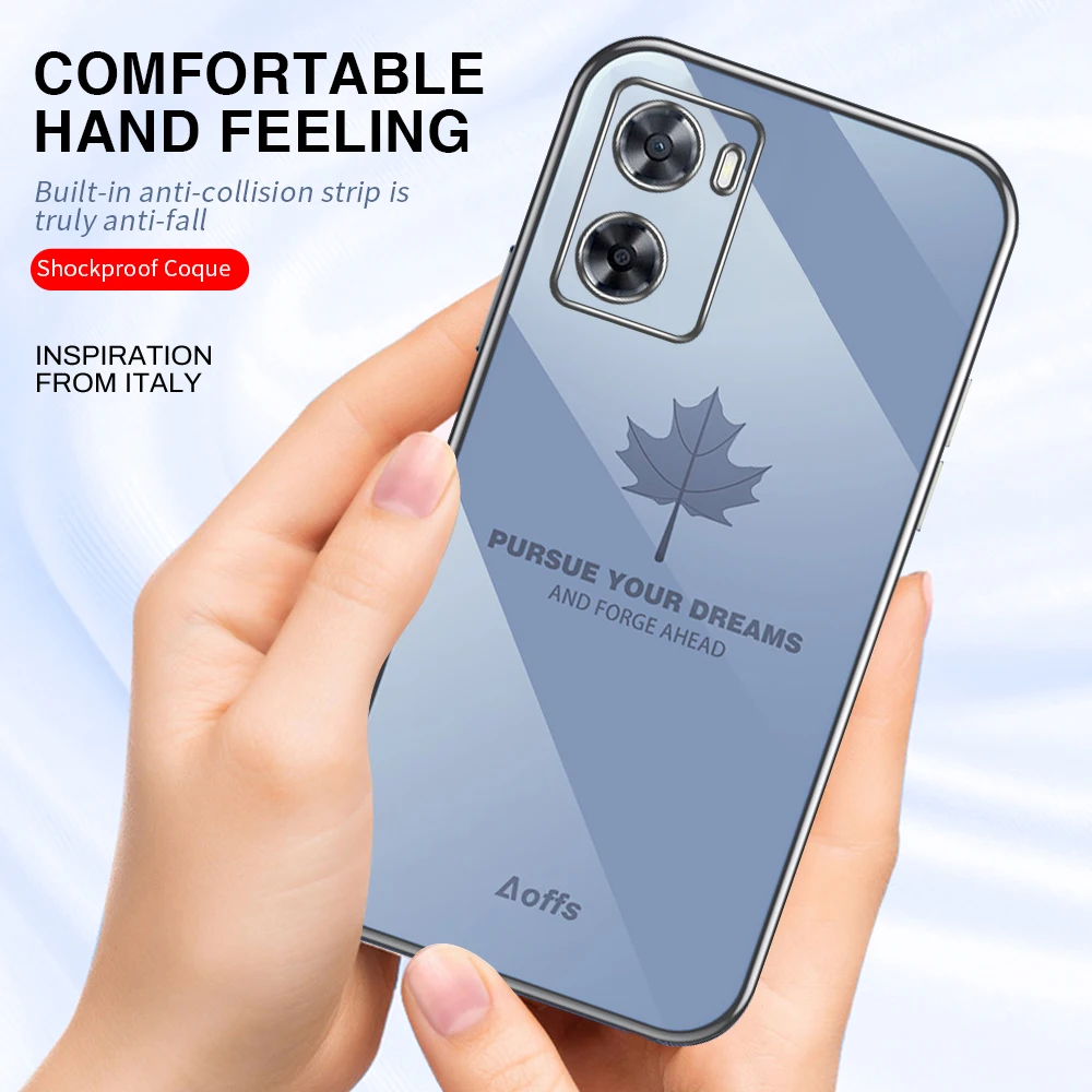 Мягкая силиконовая задняя крышка с покрытием в виде кленового листа для Oppo A57s A57e A57 Orro A 57 s e 57 s 57e 4G, чехол для камеры, противоударный бампер, чехлы