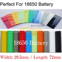 1050pcs 18650 lipo battery pack pvc heat shrink tube width 29 5mm x 72mm length insulated film sleeve wire cable protect sheath