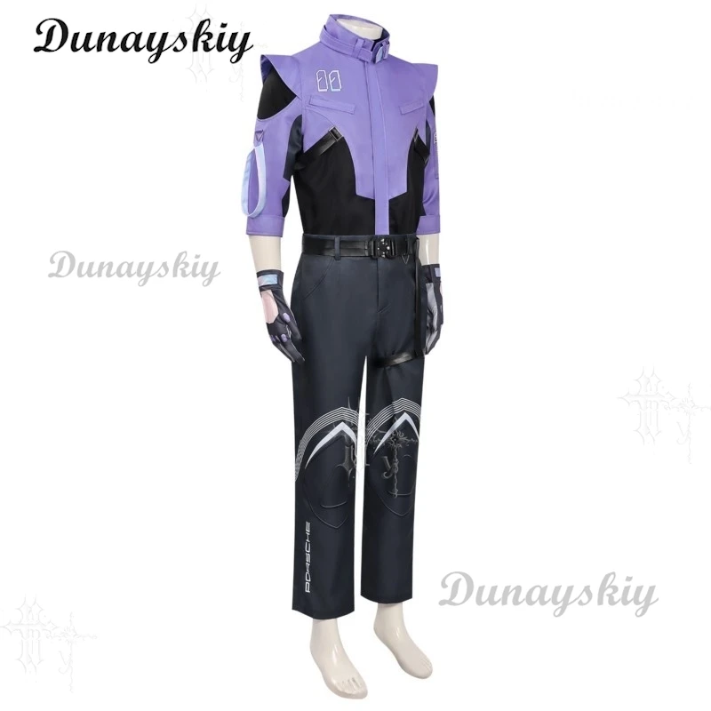 Фото Костюм для косплея по мобильной игре Resonator Racing Suit Neverness To Everness, полный комплект для мужчин и женщин, популярный для Comic Con Show №3