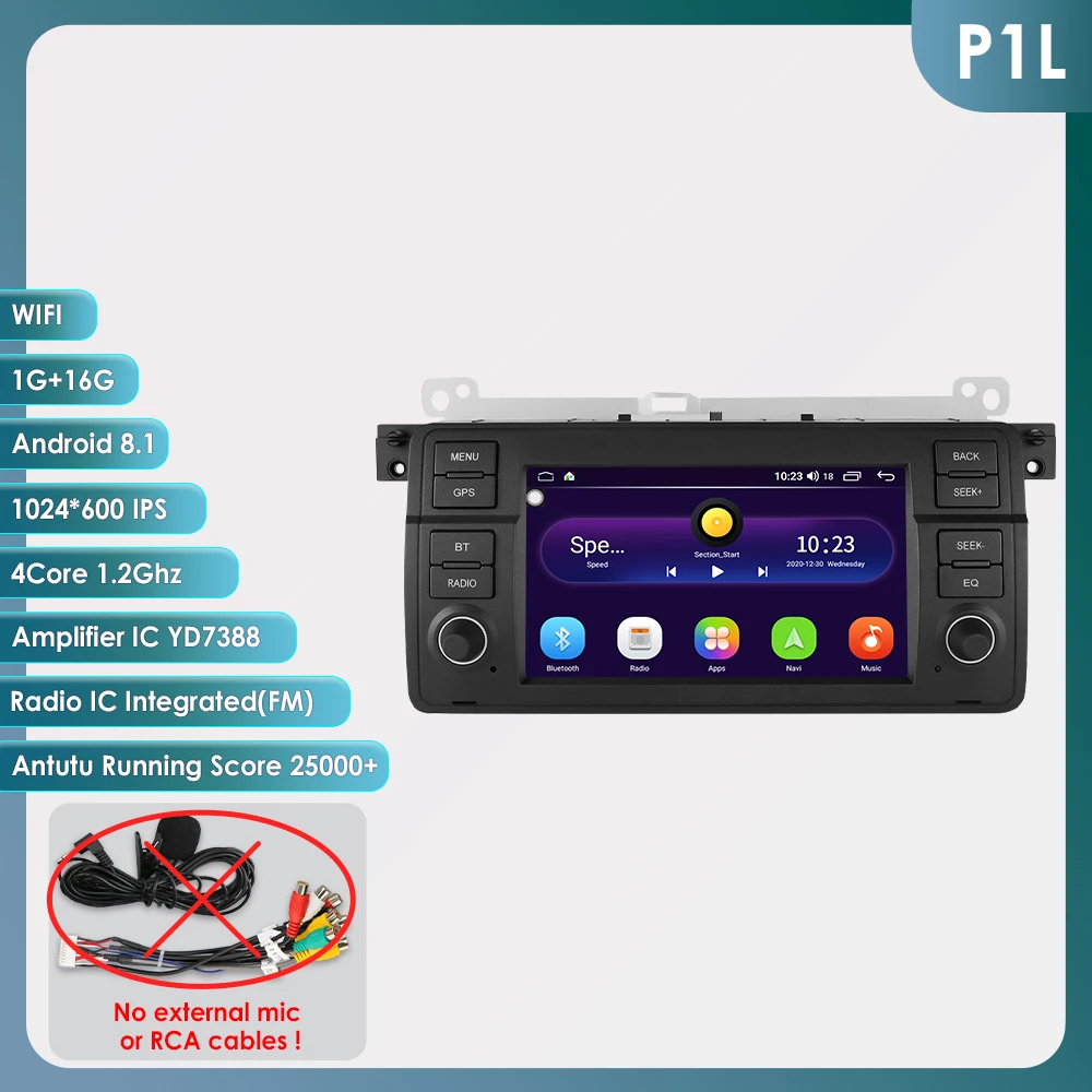 

7 "Android авто автомобильный радиоприемник GPS стерео для BMW E46 M3 1998-2006 318 320 325 330 335 мультимедийный плеер 2din авторадио 4G BT Carplay