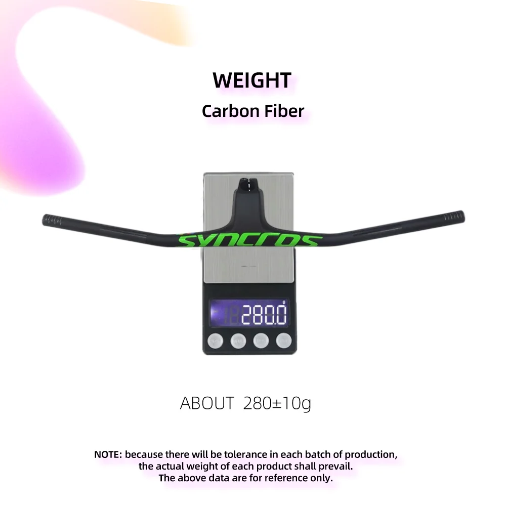 SYNCROS MTB велосипедный руль FRASER IC SL WC полностью углеродное волокно 70 мм-100 мм * 740 мм/760