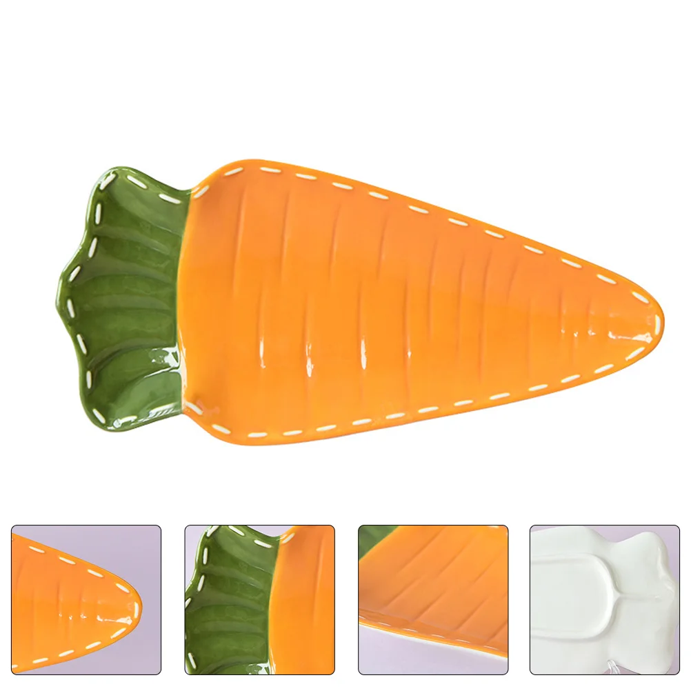 

Baby Toddler Plate Toddler Eating Utensils Carrot Plate Porcelain Plate Kids Plate Dinner Plate Unique Baby Tableware