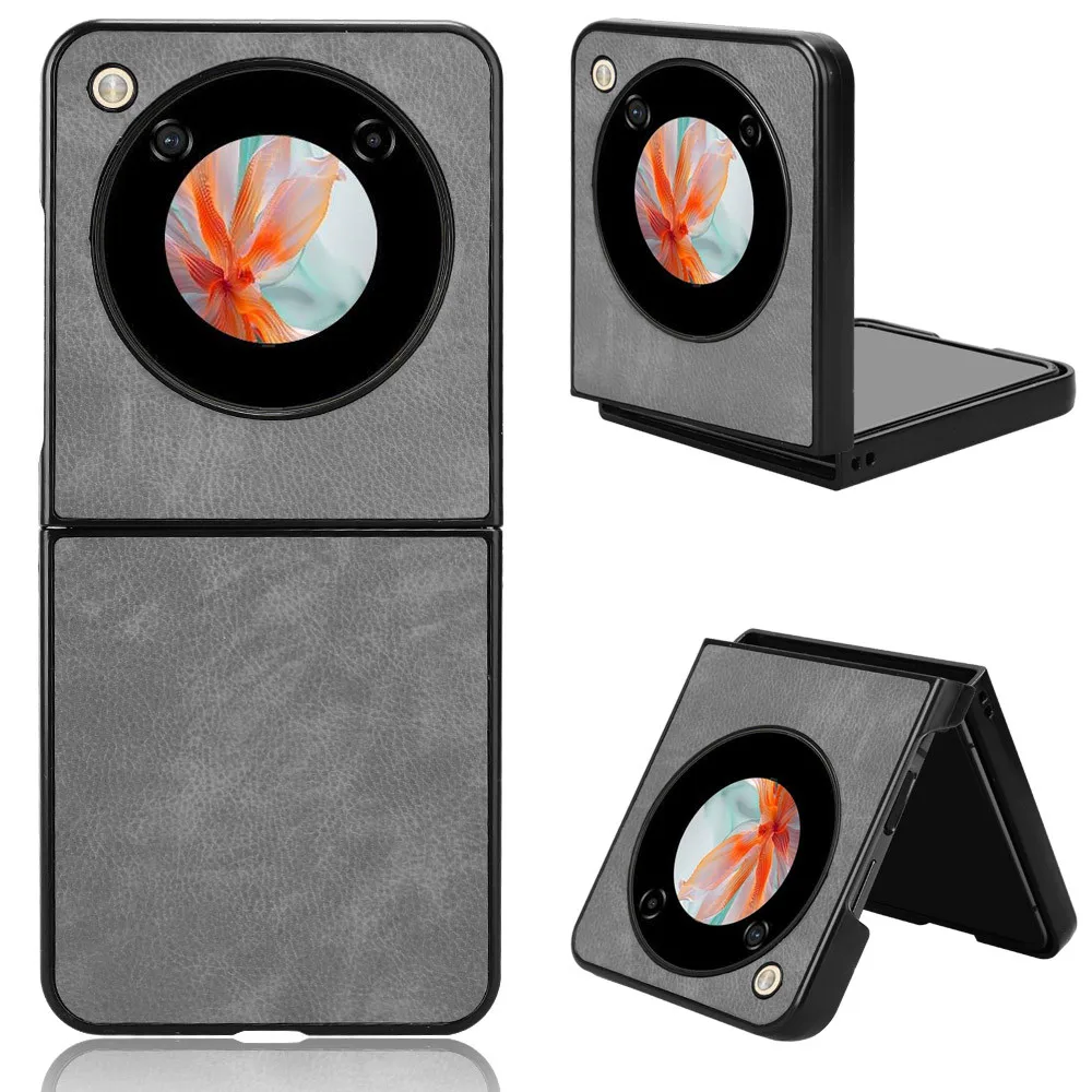 Модная жесткая задняя крышка из искусственной кожи с зернистой текстурой