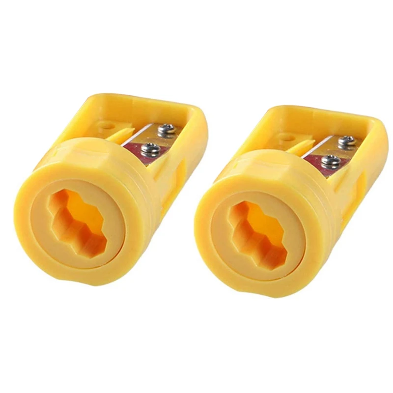 

2 Pcs Creative Multi-Functional Woodworking Pencil Sharpener, Candy-Colored Single-Hole Pencil Sharpener