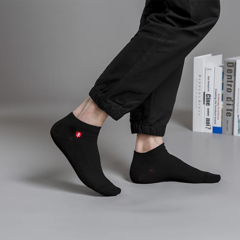 5pairs high quality men's ankle socks breathable cotton sports socks pure cotton sports summer slimming short sokken size 39-43