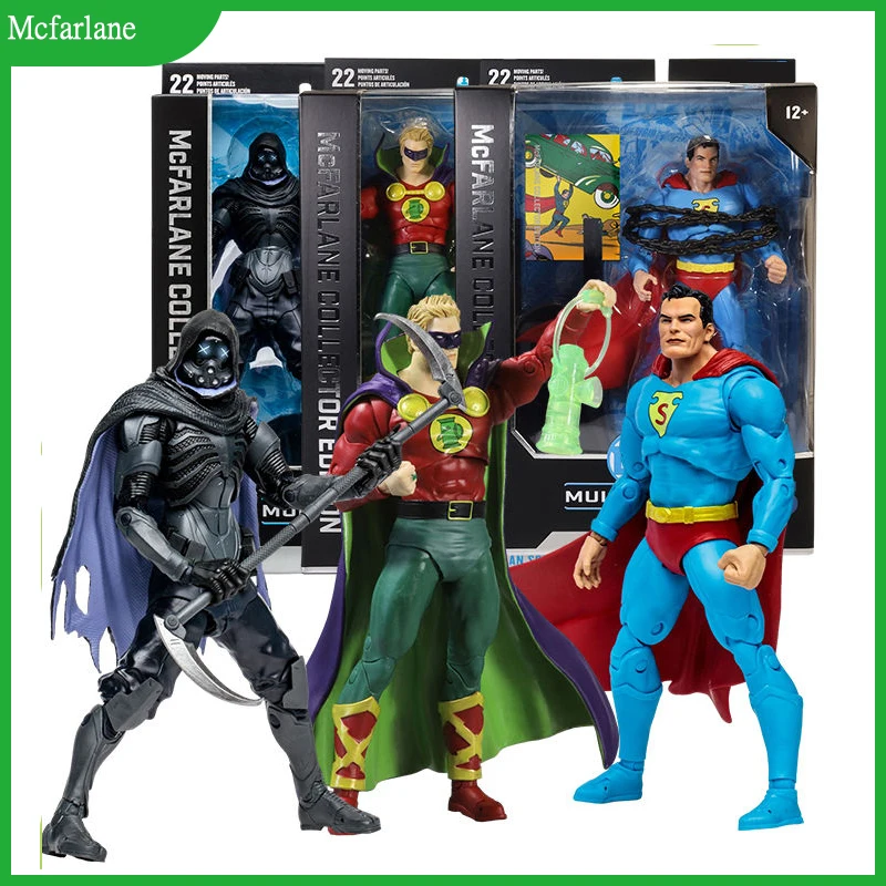 

Настоящая МакФарлейн бездна Бэтмен против бездны Супермен Зеленый Фонарь 7-дюймовая фигурка украшения модель детские рождественские подарки игрушки