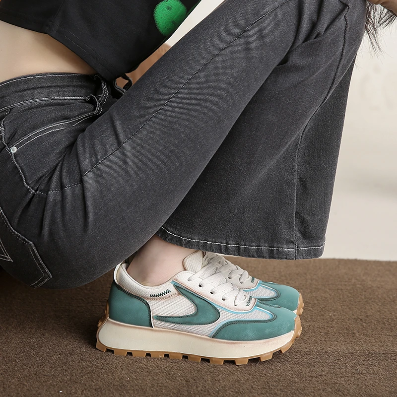 Casual Sneakers for Women Air Mesh Platform Running Shoes