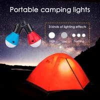 mini portable camping light waterproof tent light emergency lamp flashlight with hanging hook 5188