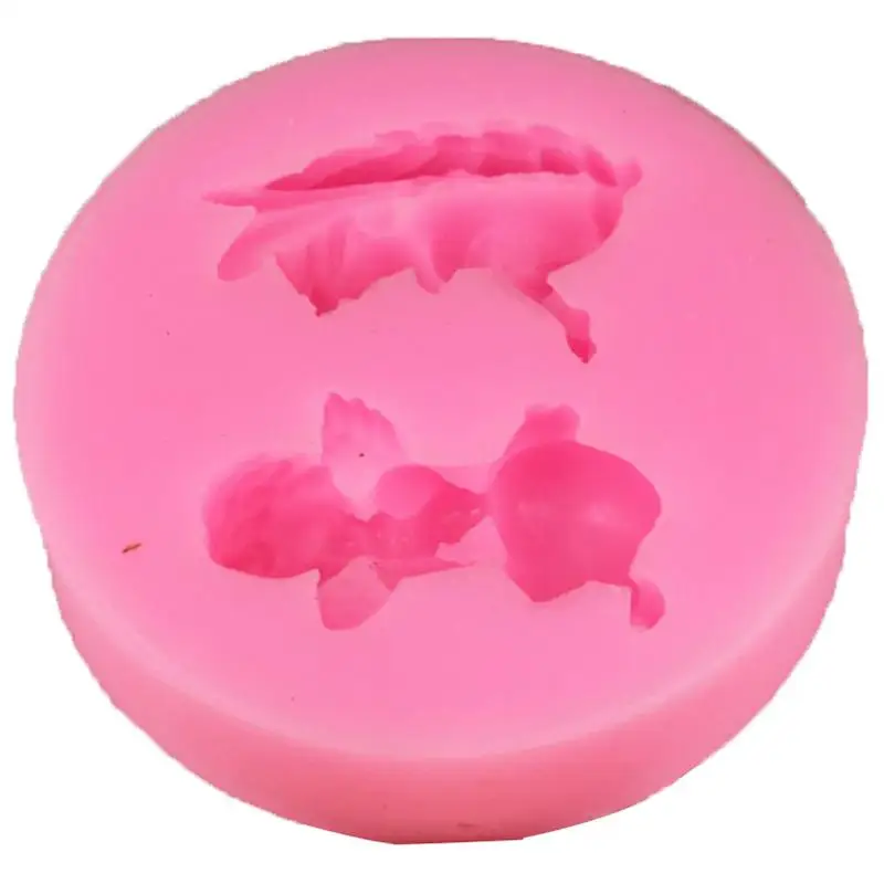 

Silicone Mold DIY Heartshape Angel Chocolate Mould Wedding Cake Decorating Tools Fondant Sugar Craft Kitchen Baking Gadgets
