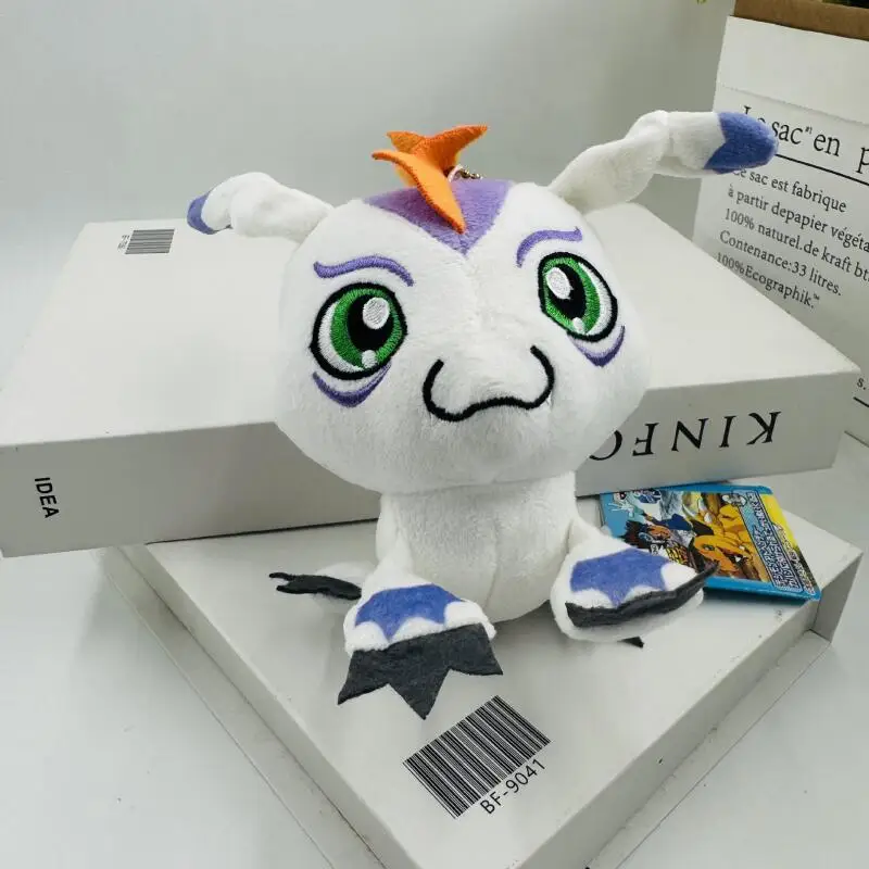 Плюшевый брелок Digimon Adventure 12 см, милый аниме-персонаж Агумон, мягкая игрушка, украшение для школьного рюкзака, милый сувенир, подарок для друга (art.: 3920dc57ea6c8) - 3920dc57ea6c8