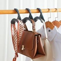 wardrobe multifunctional handbag organizer hanger hook durable over closet rod hanging storage rack for bags hats scarves shawls