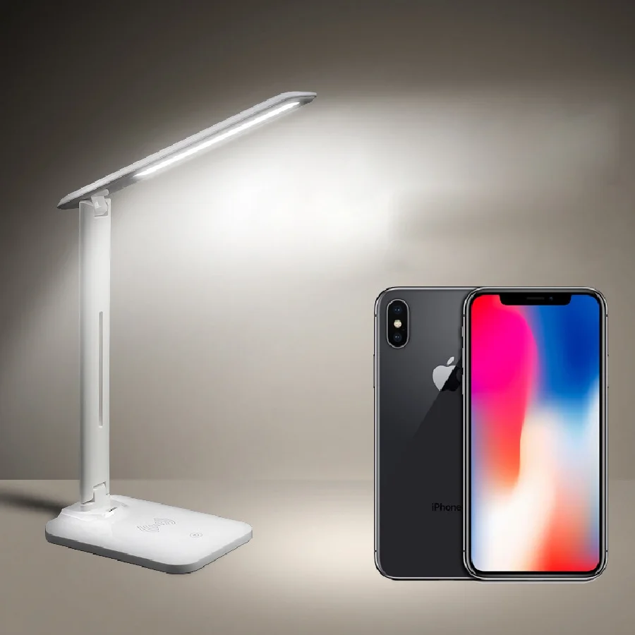 

Led Wireless Charging Desk Lamps USB Eye-Protection Table Lamp Touch Switch Dimming Night Light For Bedside Study Reading Lamp