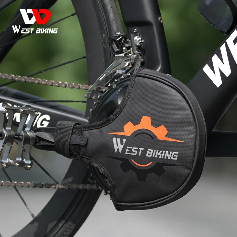 WEST BIKING-자전거 크랭크셋 가드, 방수 방진 체인링 프로텍터 커버 패드, MTB 로드 자전거 체인휠 스프로킷 커버