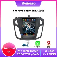 wekeao 9 7 inch 1 din android 10 car radio for ford focus 3 mk 3 2012 2018 autoradio with bluetooth multimedia navigation wifi