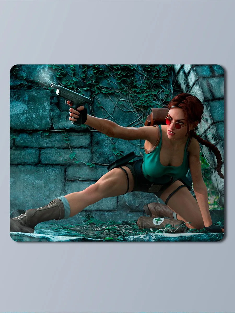 Коврик для мыши 25x30см с принтом Tomb Raider (томб райдер лара крофт анчартед uncharted