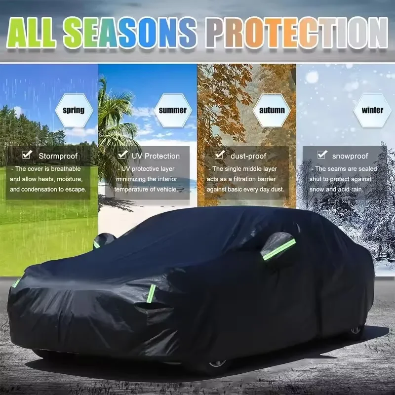 Фото Чехол для автомобиля Chery Tiggo 7, всесезонный, для улицы, защита от солнца, УФ-излучения, дождя, снега, пыли, из ткани Оксфорд, аксессуары №2