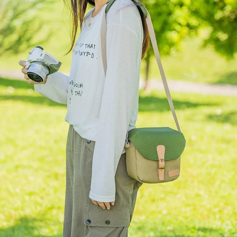 Для Fuji Canon Nikon Sony нейлоновая сумка для фотоаппарата на плечо беззеркальной