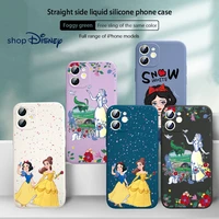 disney snow white for apple iphone 13 12 mini xs xr se 11 8 7 6 2020 pro max plus liquid silicone soft phone case