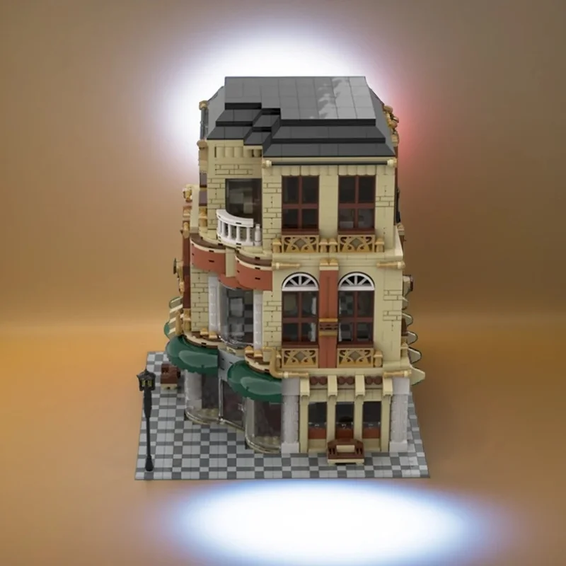 Фото 2719 деталей MOC Модульные здания Модель роскошного отеля Конструкторы Кирпичики Коллекция DIY Декор Подарок на день рождения №1