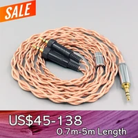 graphene 7n occ shielding coaxial mixed earphone cable for sony mdr z1r mdr z7 mdr z7m2 with screw to fix 4 core 1 8mm ln007768