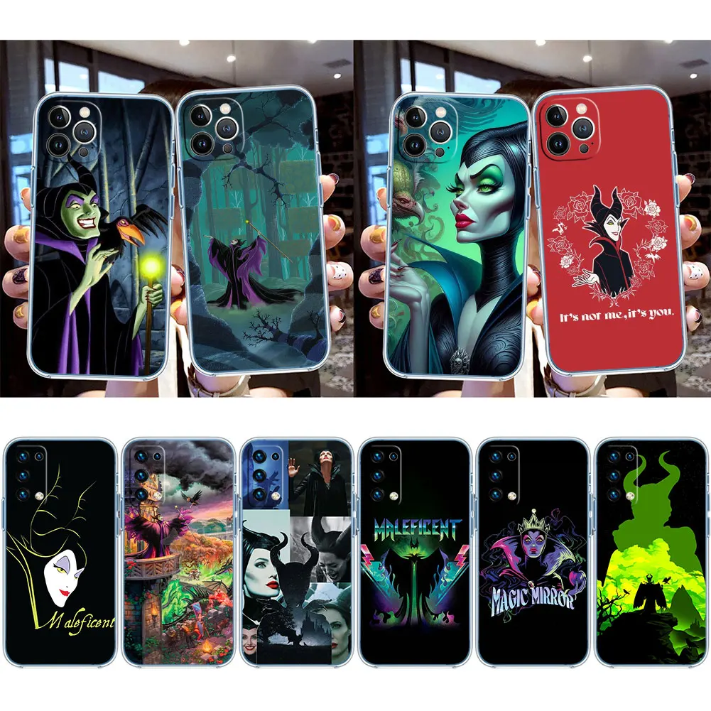 Чехол Disney Maleficent для Moto Edge 50 Ultra Fusion G Play Stylus E22S G14 G85 G84 G62 E32 E22I G7 G6 E7 E6 Plus Power