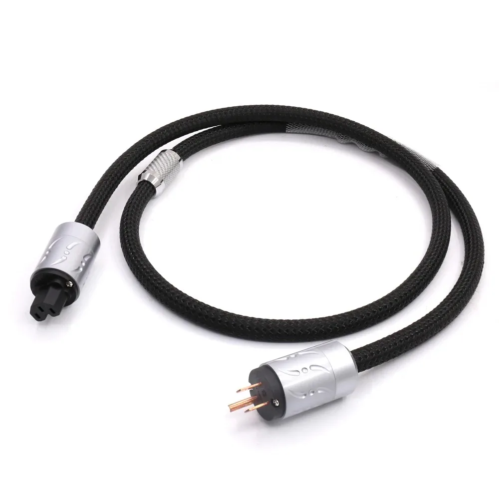 Мультиплексный медный аудиофильский шнур питания Viborg кабель Powerflux с вилкой из