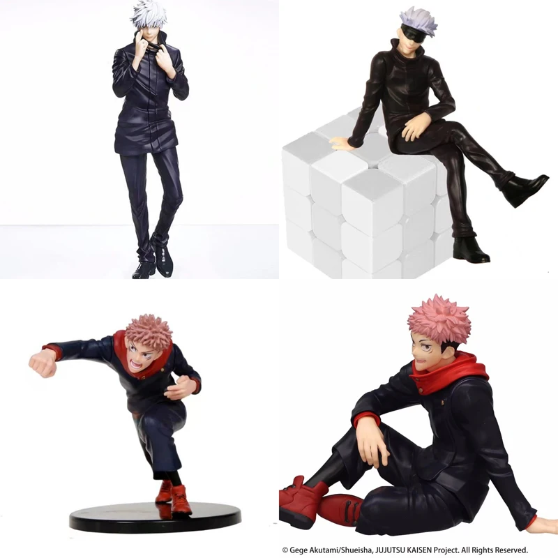 

13cm Jujutsu Kaisen Anime Figure Gojo Satoru Action Figure Itadori Yuji Fushiguro Megumi Figurine Collectible Model Doll Toys
