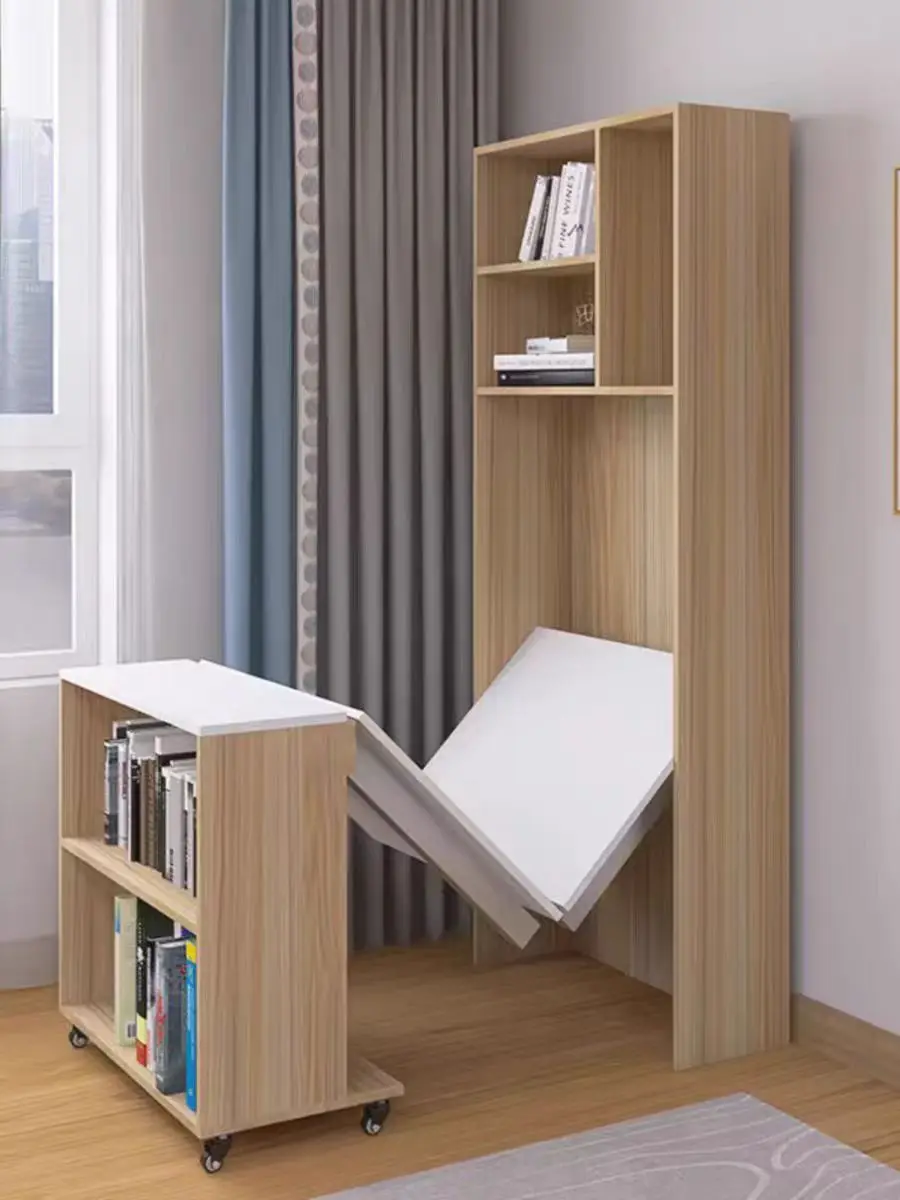 Стол для экономии места на заказ складной стол учебы и ноутбука с книжными