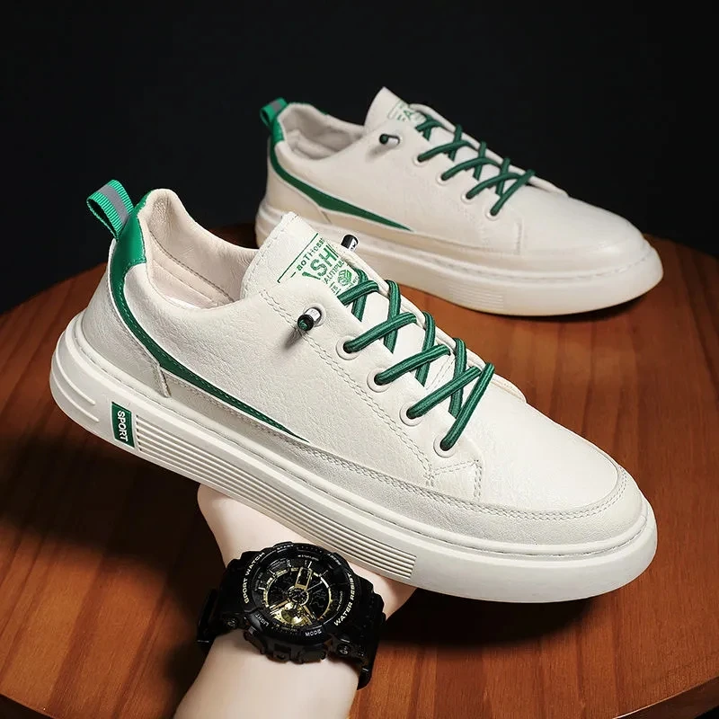 

Summer Men'S Casual Sports Shoes Spring And Autumn Lightweight Breathable Driving Shoes Flat Bottom Fashion Vulcanized Shoes