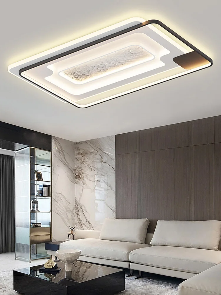 

Скандинавская лампа для потолка, используется для столовой, спальни, гостиной, кухни, черная, с регулируемой яркостью, с дистанционным управлением, украшение интерьера