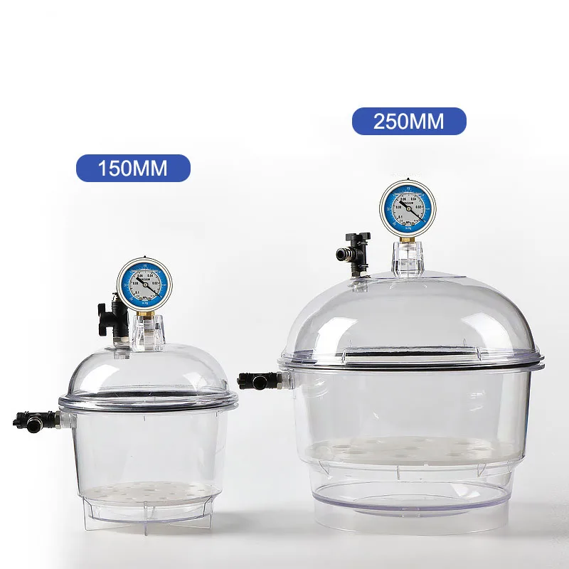 ZOIBKD 250 мм прозрачное вакуумное сушильное ведро для ПК с вакуумным насосом