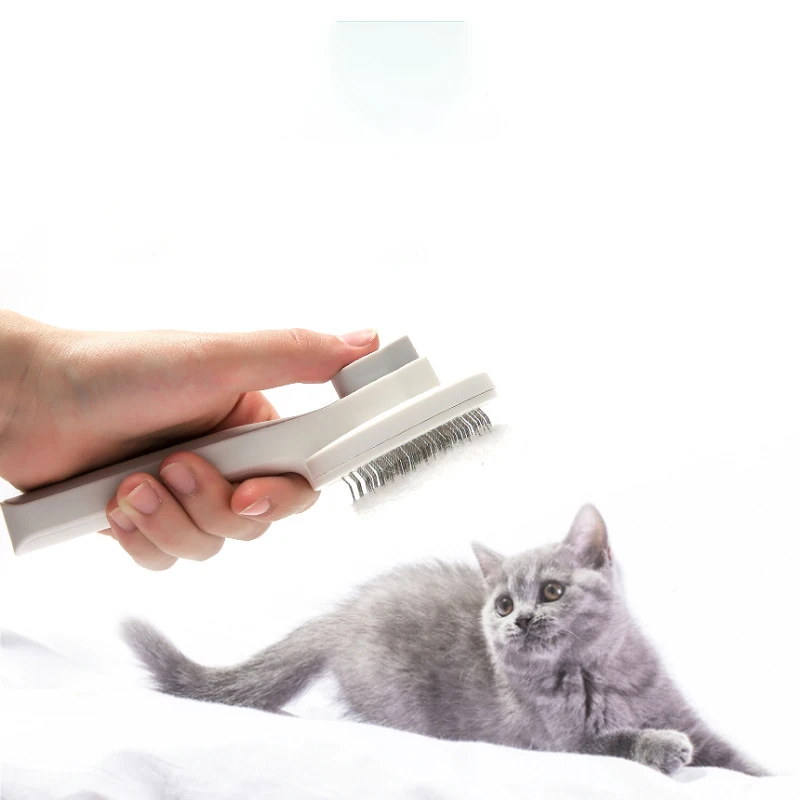 

Cat Brush Hair Removal Pet Magic Comb Cats Non-slip Grooming Brush Long and Short Puppet Hair Loss Cat Dog Universal Needle Comb