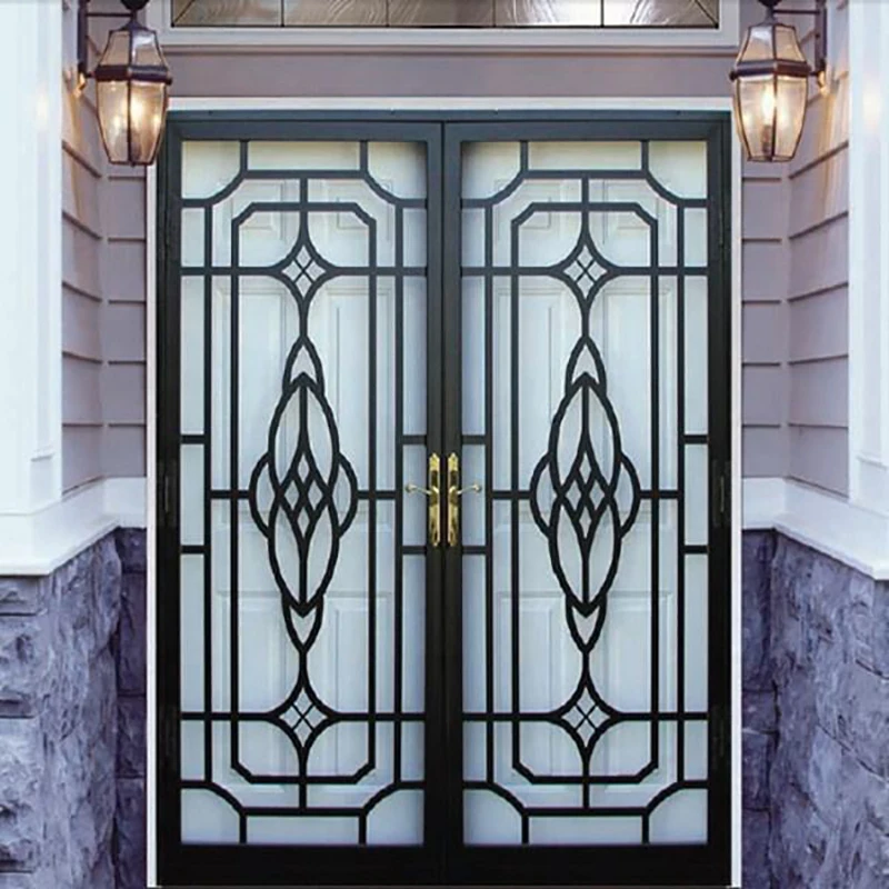 Wanjia уникальные алюминиевые двери безопасности для дома |