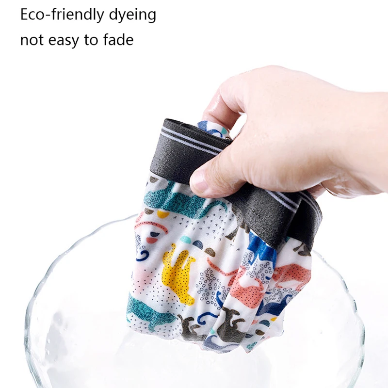 Men Boxers Underpants Sexy Breathable Panties Comfortable Multicolor Set Fashion Underwear Male Boxer Mens Shorts Briefs 4pcs