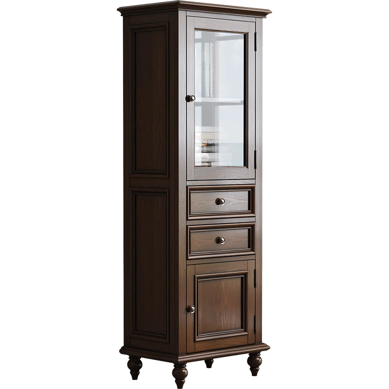 

Шкафчик высокий Xl, высокий винный шкаф в европейском стиле, однодверный шкаф из массива дерева, мебель для бокового шкафа