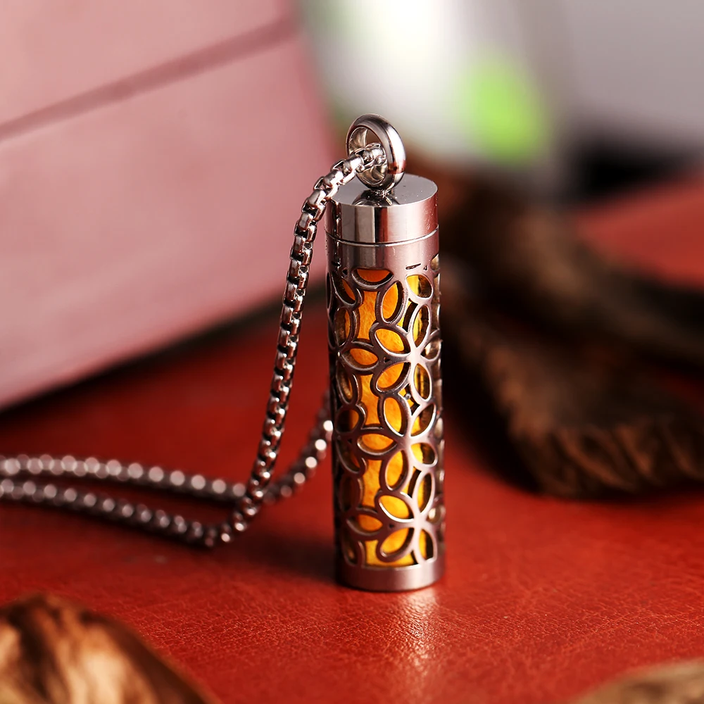 2022 New Aromatherapy Jewelry Necklaces Essential Oil Diffuser Necklace Stainless Steel Open Locket Aroma Scent Perfume | Украшения и