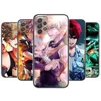 my hero academia phone case hull for samsung galaxy a70 a50 a51 a71 a52 a40 a30 a31 a90 a20e 5g a20s black shell art cell cove