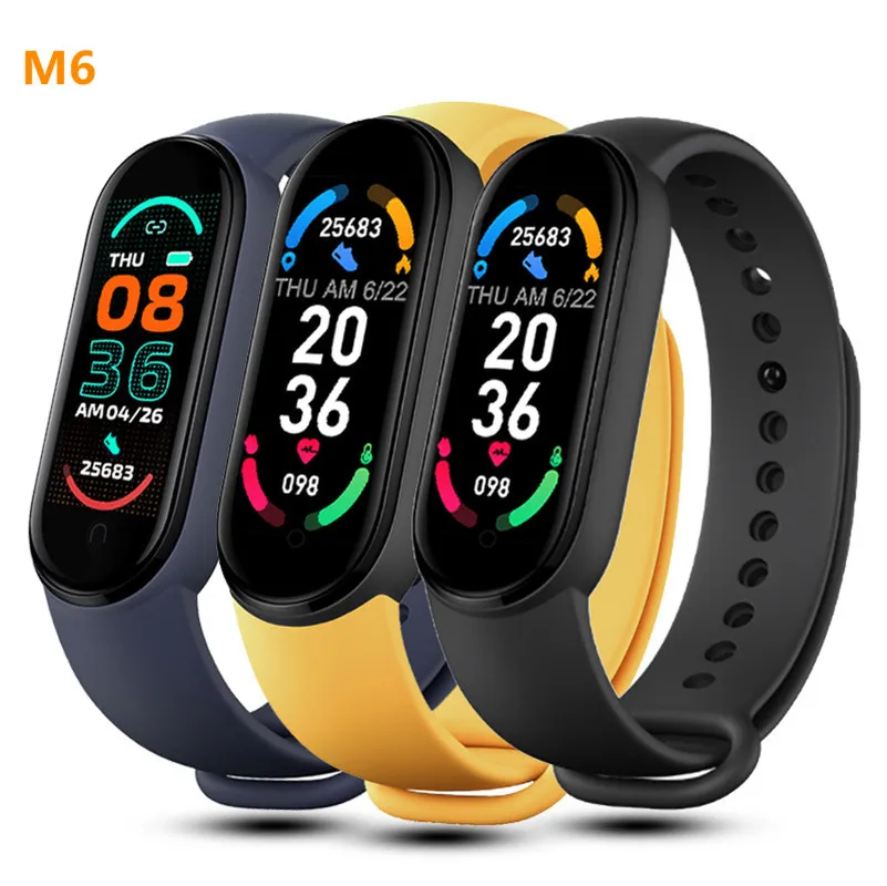 

2022 Смарт-часы M6 для мужчин и женщин с пульсометром Bluetooth спортивные Смарт-часы водонепроницаемые часы для Apple Watch Xiaomi