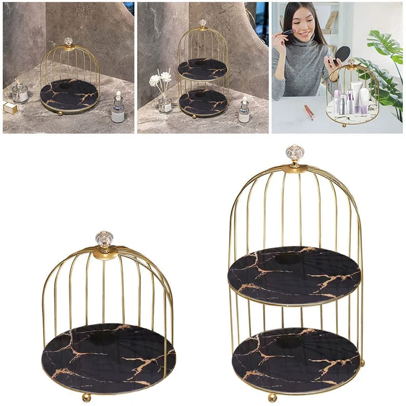 Полка для столешницы в скандинавском стиле железный стеллаж клетки губ помады