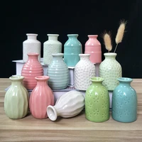 1pcs european style mini ceramic vase aromatherapy oils bottle home room table decoration ornaments crafts