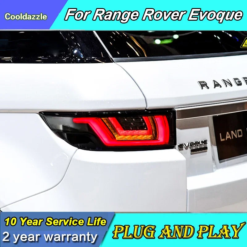 Фото Для Range Rover Evoque задний фонарь 2012-2018 задние фонари светодиодный задний фонарь определенный 2012-2018 год последовательный поворотный фонарь №2